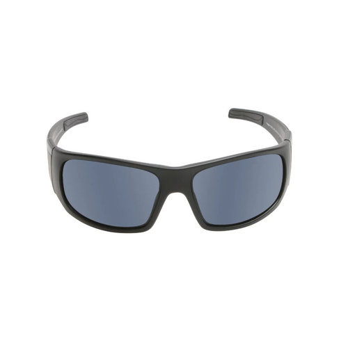 WORKWEAR, SAFETY & CORPORATE CLOTHING SPECIALISTS  - TRADIE - Matt Black Frame, Smoke Lens - Safety Sunglass