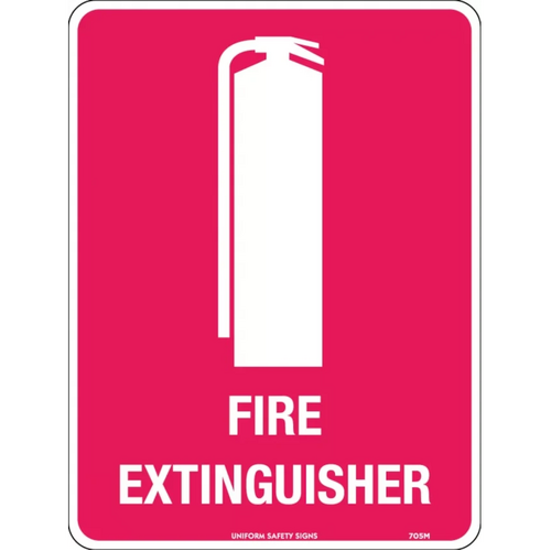 WORKWEAR, SAFETY & CORPORATE CLOTHING SPECIALISTS  - 150x225mm - Poly - Fire Extinguisher (with pictogram)