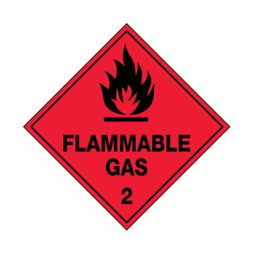WORKWEAR, SAFETY & CORPORATE CLOTHING SPECIALISTS  - 270x270mm - Metal - Flammable Gas 2