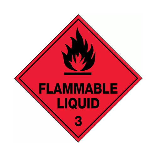 WORKWEAR, SAFETY & CORPORATE CLOTHING SPECIALISTS  - 270x270mm - Metal - Flammable Liquid 3