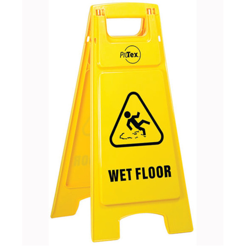 WORKWEAR, SAFETY & CORPORATE CLOTHING SPECIALISTS  - Premium Plastic Sign Stand - Double Sided - Wet Floor
