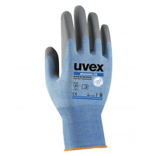 WORKWEAR, SAFETY & CORPORATE CLOTHING SPECIALISTS  - uvex phynomic C5 glove aqua-poly foam cut 5 (level C) - sz-6