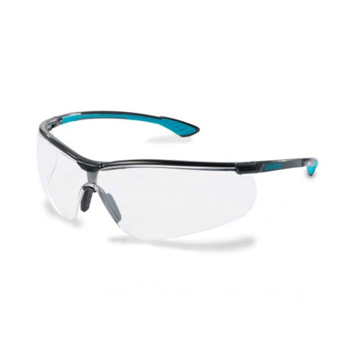 WORKWEAR, SAFETY & CORPORATE CLOTHING SPECIALISTS  - sportstyle Blk/Blu, Clear HC3000 lens