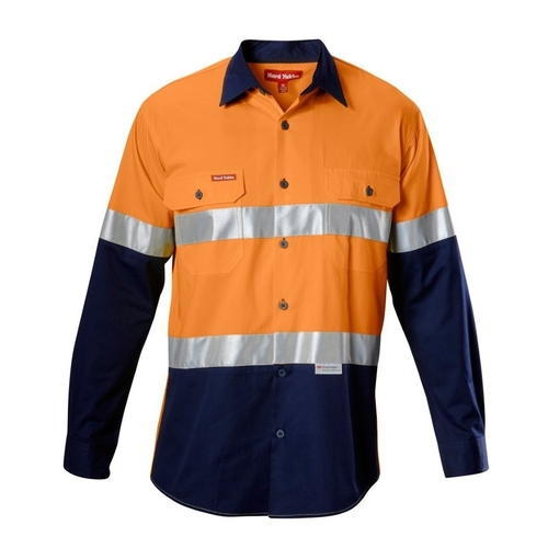 WORKWEAR, SAFETY & CORPORATE CLOTHING SPECIALISTS  - Koolgear - Hi-Vis Two Tone Ventilated Shirt LS